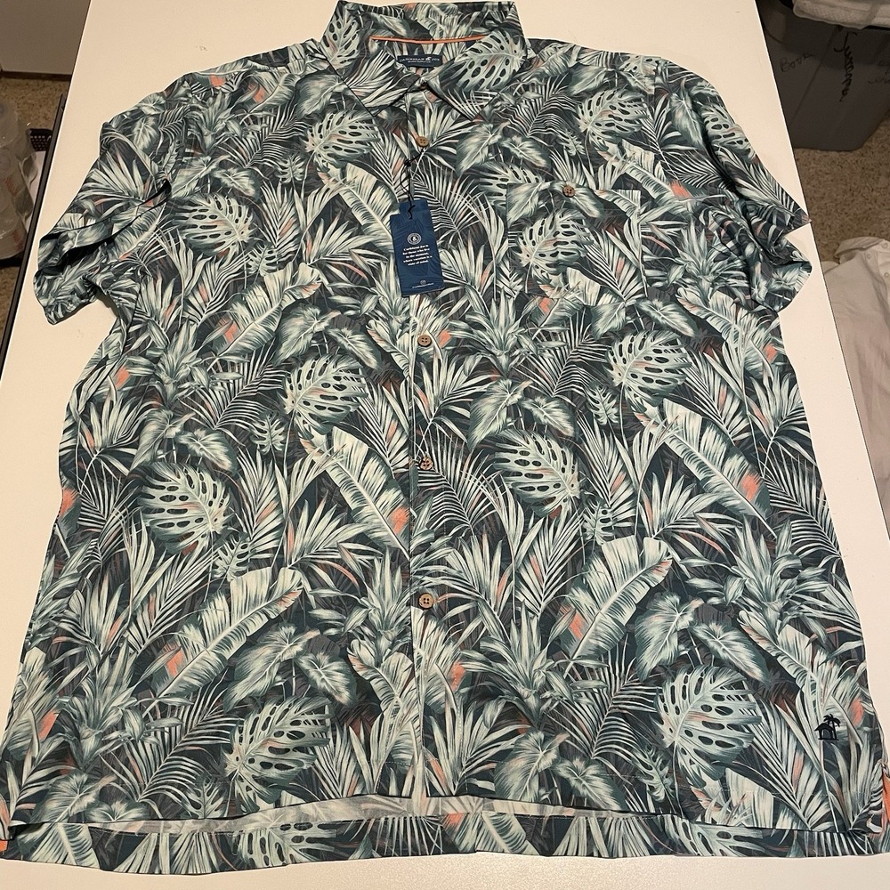 Caribbean Joe Island Supply Co Tropical Button Up, Men's XXL